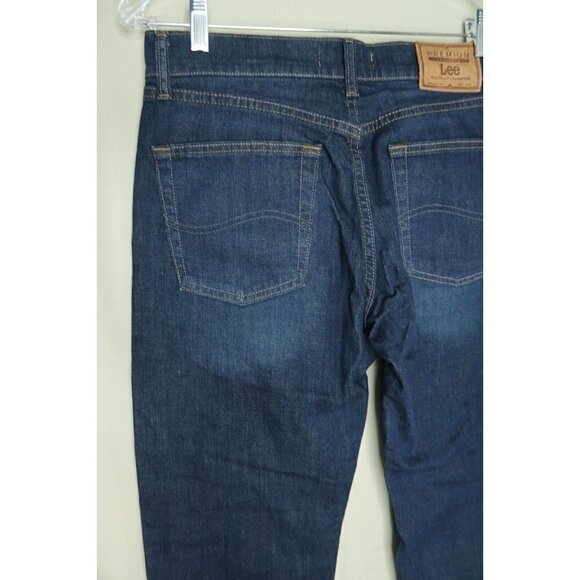 Lee Jeans Premium Select Regular Fit Straight Fit Dark Wash Denim Men's 30x25 - Picture 7 of 11